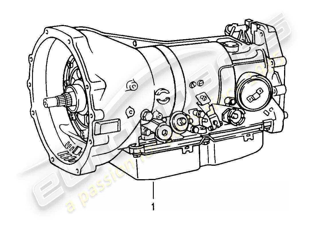 un schéma de pièces du catalogue de pièces porsche 2010 (refurbished and exchange catalogue)