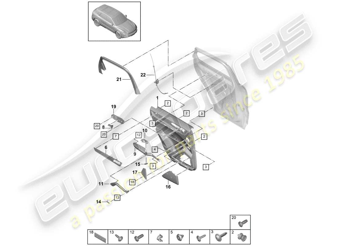 schéma de pièce contenant le numéro de pièce 9y3867101a or2