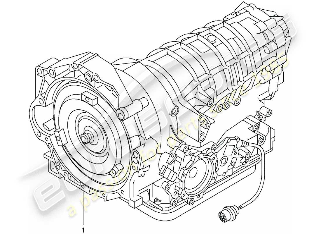 un schéma de pièces du catalogue de pièces porsche 2001 (refurbished and exchange catalogue)