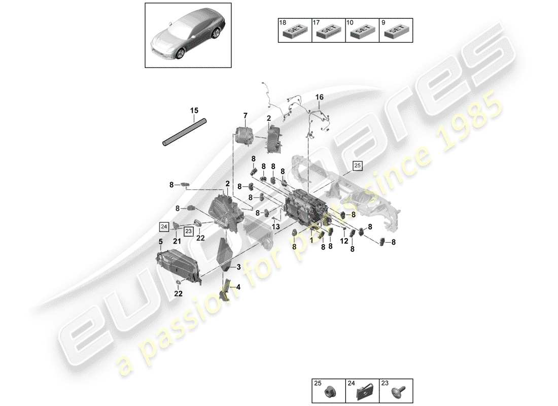schéma de pièce contenant le numéro de pièce 9a706811700
