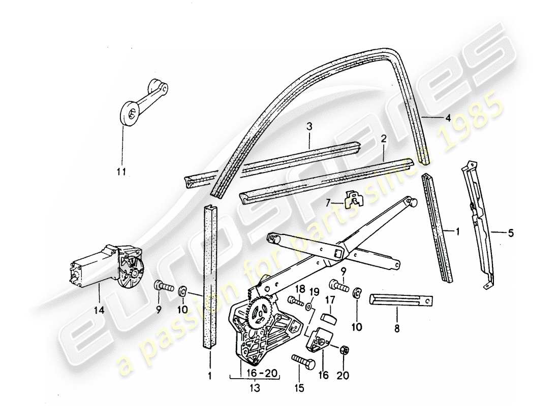 un schéma de pièces du catalogue de pièces porsche 968