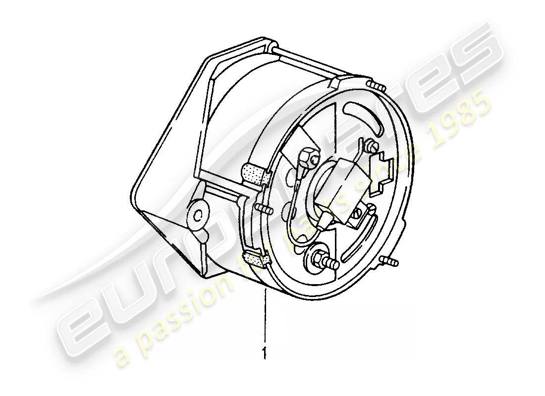 un schéma de pièces du catalogue de pièces porsche 2007 (refurbished and exchange catalogue)