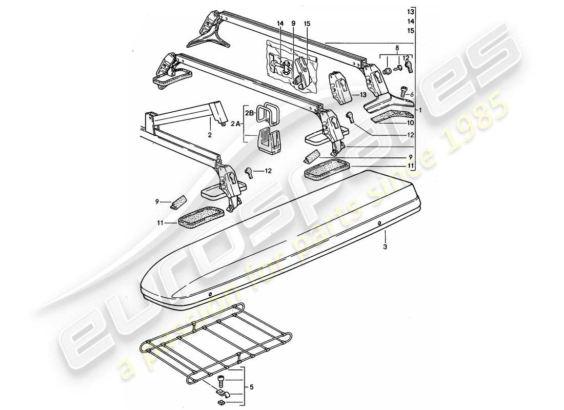 un schéma de pièces du catalogue de pièces porsche 968