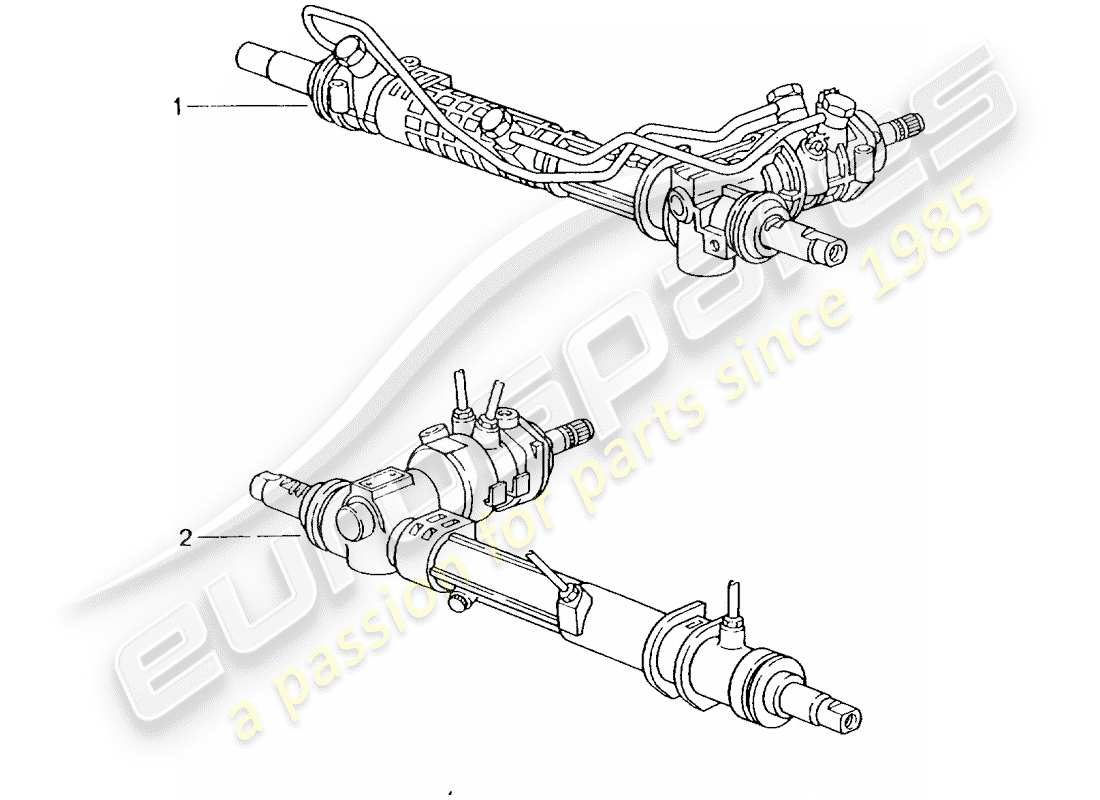 un schéma de pièces du catalogue de pièces porsche 2011 (refurbished and exchange catalogue)