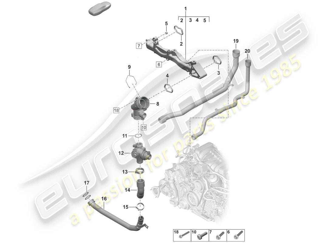 schéma de pièce contenant le numéro de pièce 0pb121070a