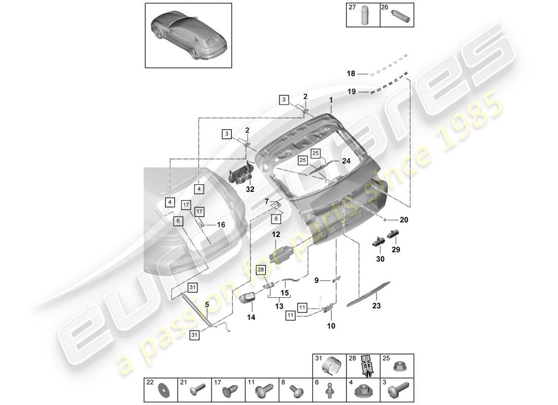 schéma de pièce contenant le numéro de pièce n91096703