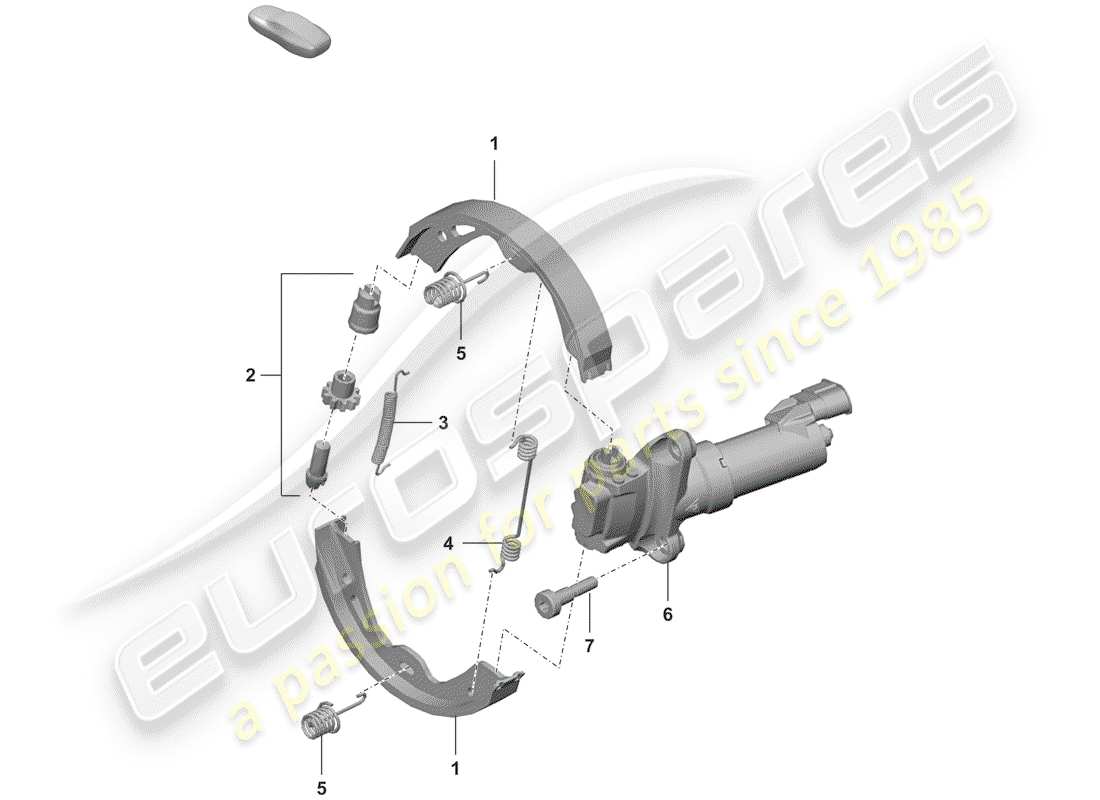 un schéma de pièces du catalogue de pièces porsche 992