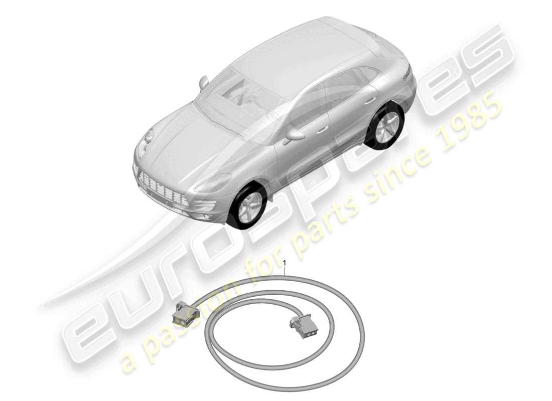 un schéma de pièces du catalogue de pièces porsche 2015 (macan)