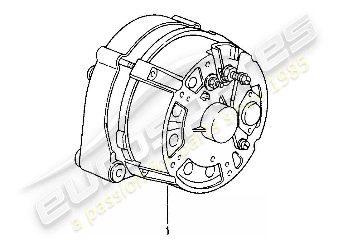 un schéma de pièces du catalogue de pièces porsche 1963 (refurbished and exchange catalogue)