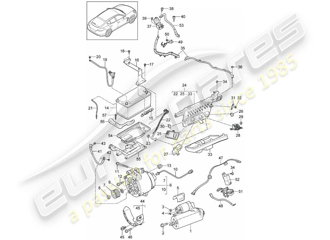 schéma de pièce contenant le numéro de pièce 5gm915105ac