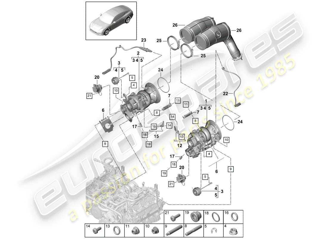 schéma de pièce contenant le numéro de pièce pac906265a
