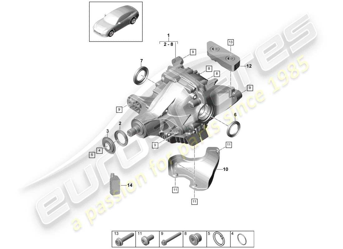 schéma de pièce contenant le numéro de pièce 9a7507021kx