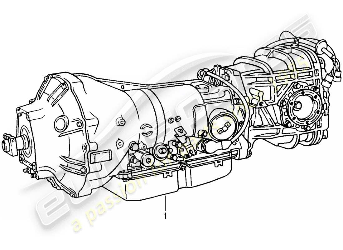 un schéma de pièces du catalogue de pièces porsche 2008 (refurbished and exchange catalogue)