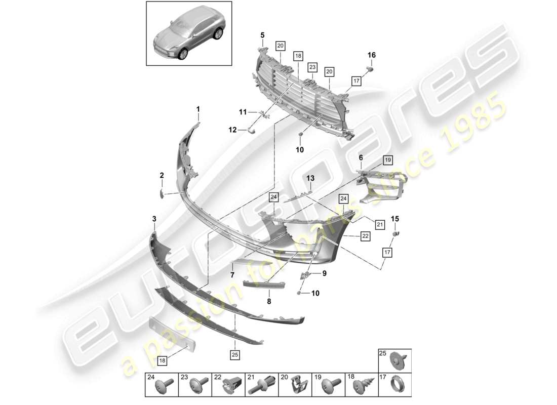 schéma de pièce contenant le numéro de pièce 95b807156d g2x