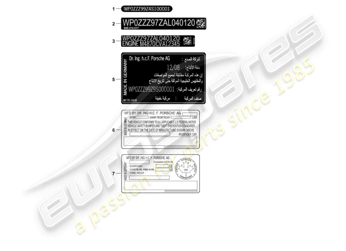 schéma de pièce contenant le numéro de pièce 95b010016k