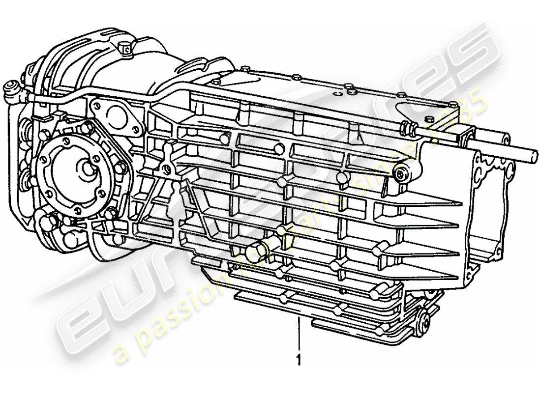 un schéma de pièces du catalogue de pièces porsche 2005 (refurbished and exchange catalogue)