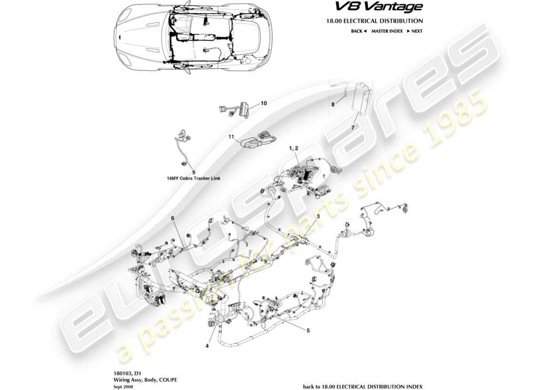 schéma de pièce contenant le numéro de pièce eg33-14a005-ca