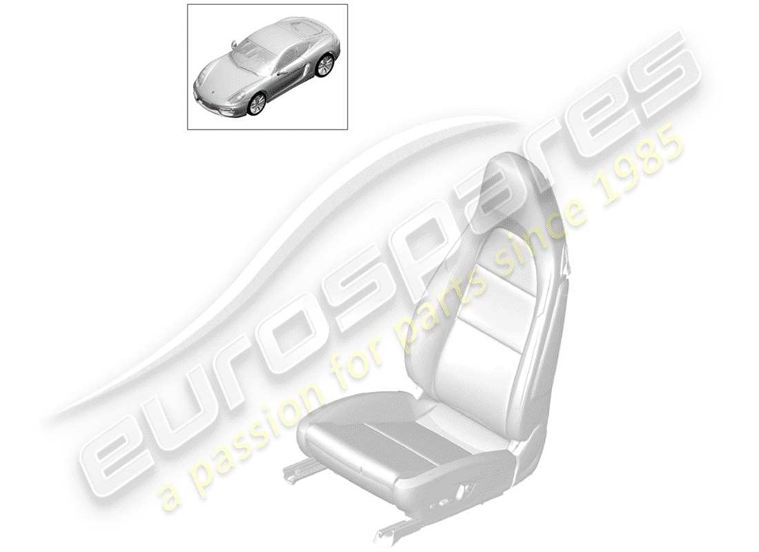porsche 2014 (981 cayman) élément chauffant schéma des pièces