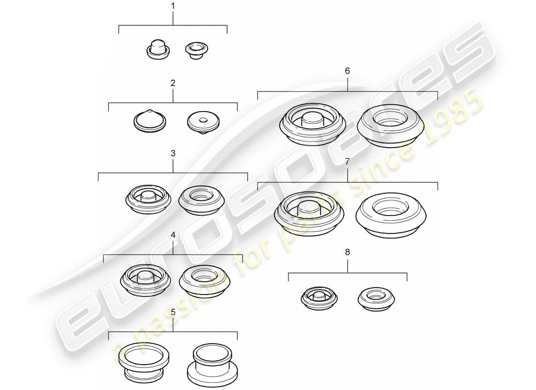 porsche 2006 (987 boxster) diagramme de pièce de prise
