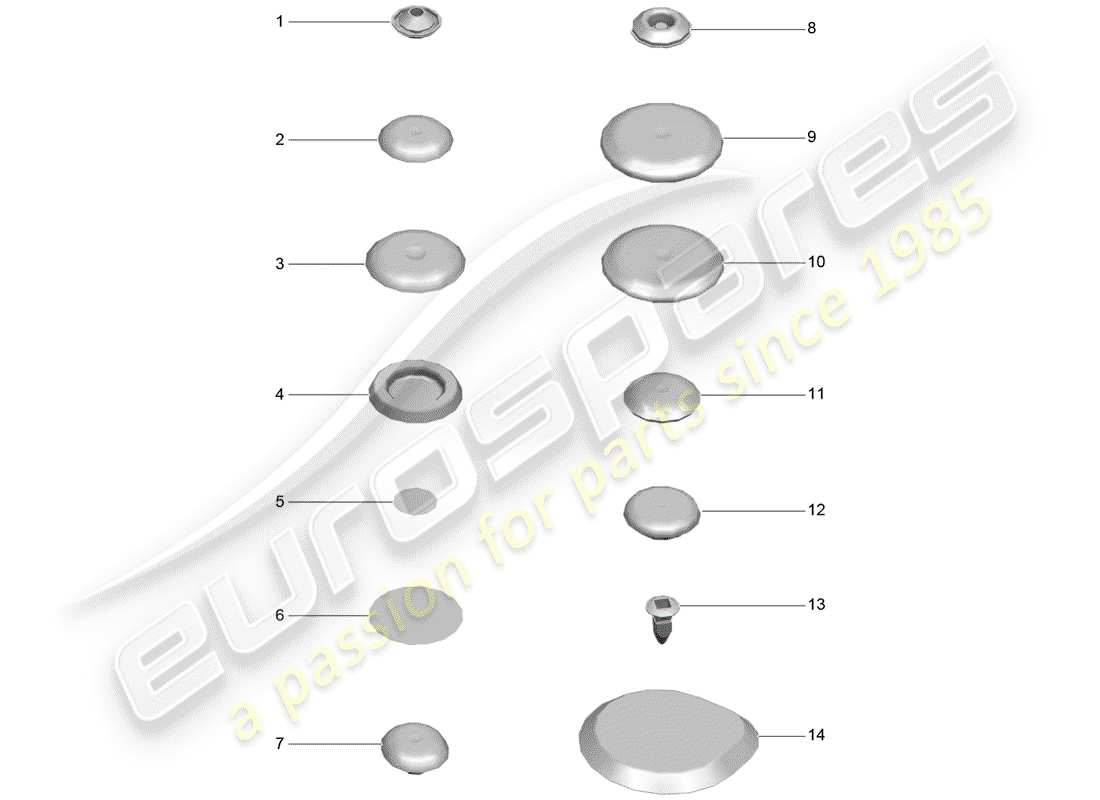 porsche 2014 (macan) diagramme de pièce de prise