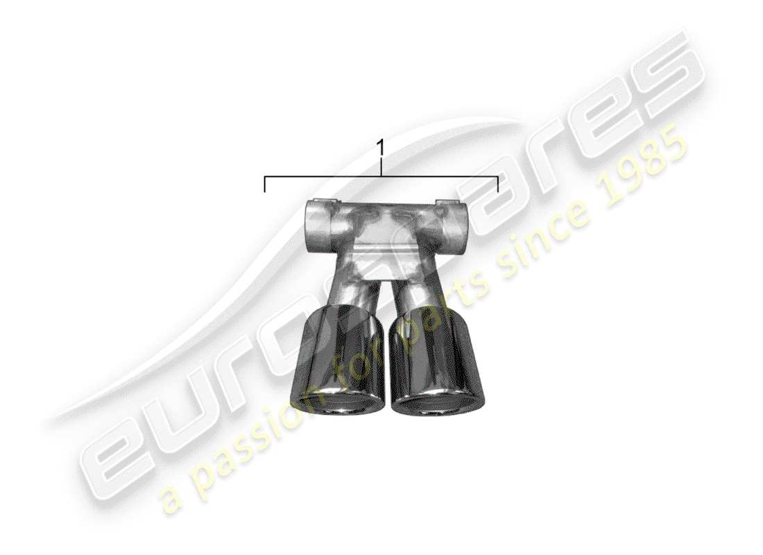 porsche 2013 (tequipment 98x/99x) tuyau d'échappement schéma des pièces