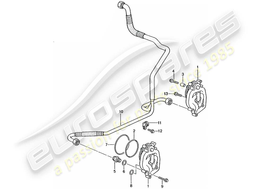 porsche 2003 (996 gt3) alimentation en huile - conduite de retour schéma des pièces