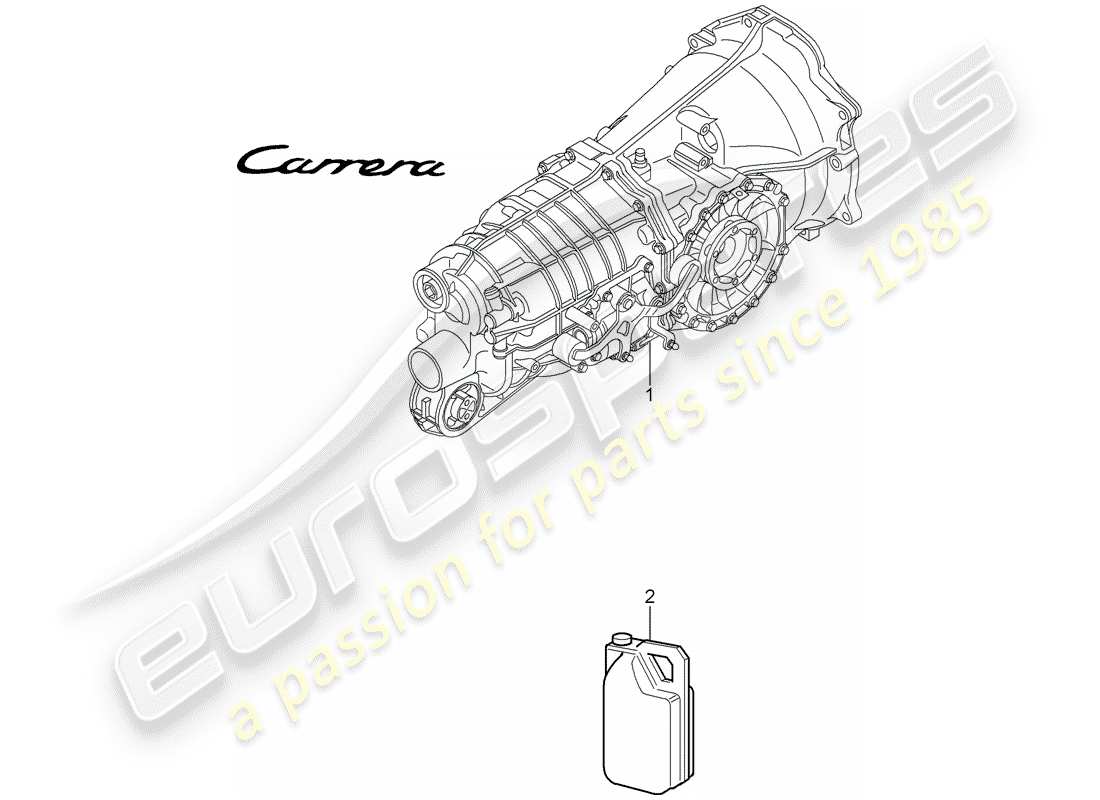 porsche 2005 (997-1) boîte de vitesses manuelle schéma des pièces