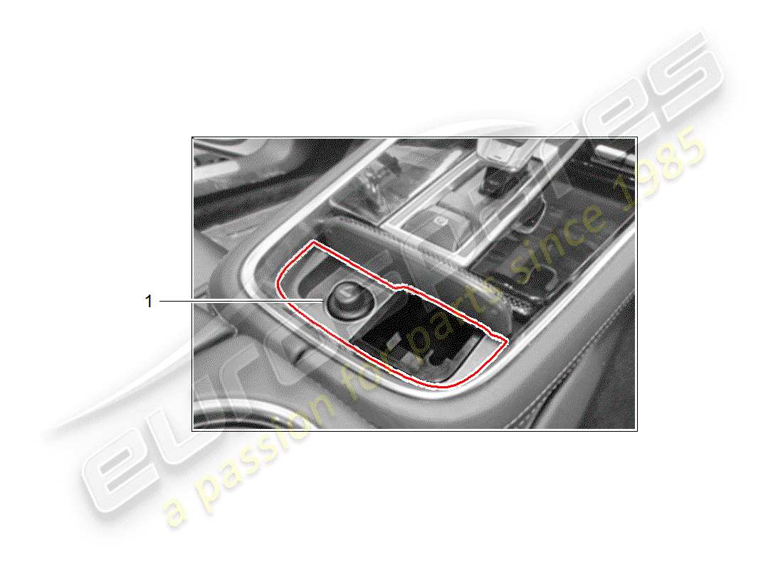 porsche 2019 (tequipment panamera) forfait fumeur schéma des pièces