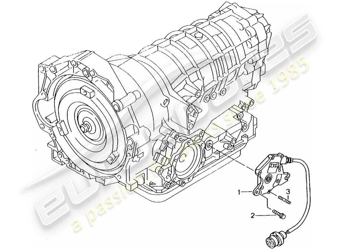 porsche 2005 (996) tiptronic - mécanisme de commande - bande d'étanchéité - boîtier - d >> - mj 2001 schéma des pièces