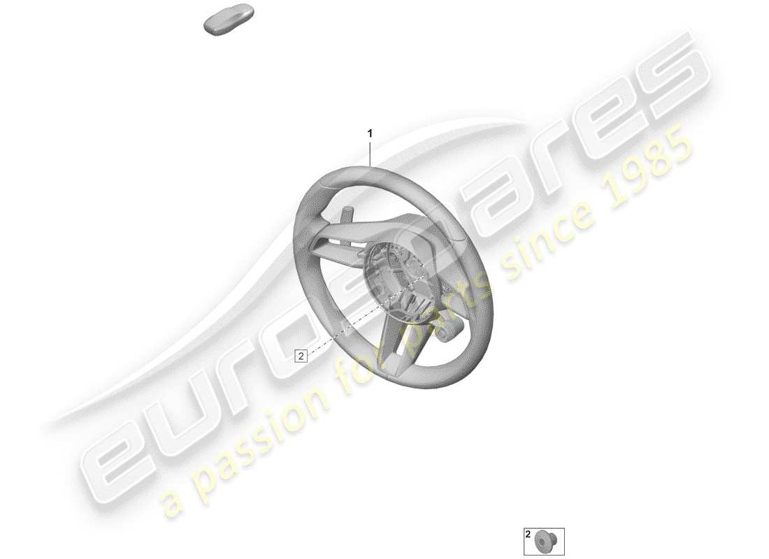 porsche 2019 (992-1) volant de direction schéma des pièces