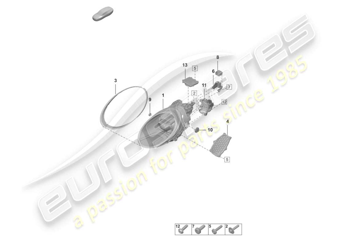 porsche 2019 (992-1) phare à led de base d - 08.07.2020>> schéma des pièces