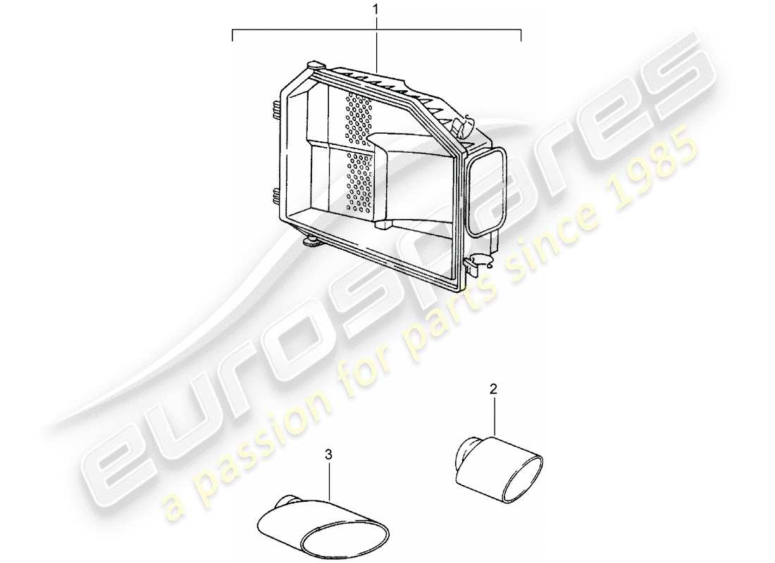 porsche 2010 (tequipment) pack son exh.optique schéma des pièces