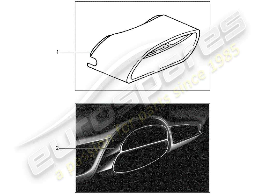 porsche 2001 (tequipment) echappement schéma des pièces
