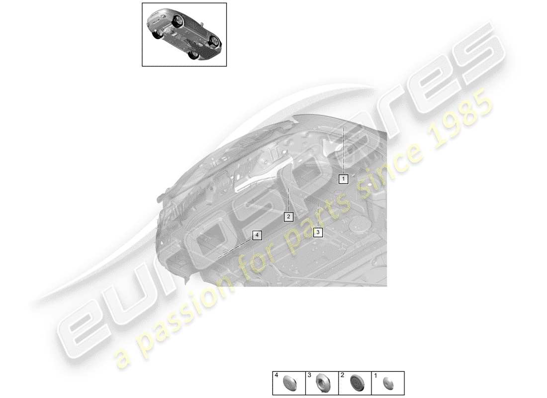 porsche 2017 (panamera 971-1) diagramme de pièce de prise