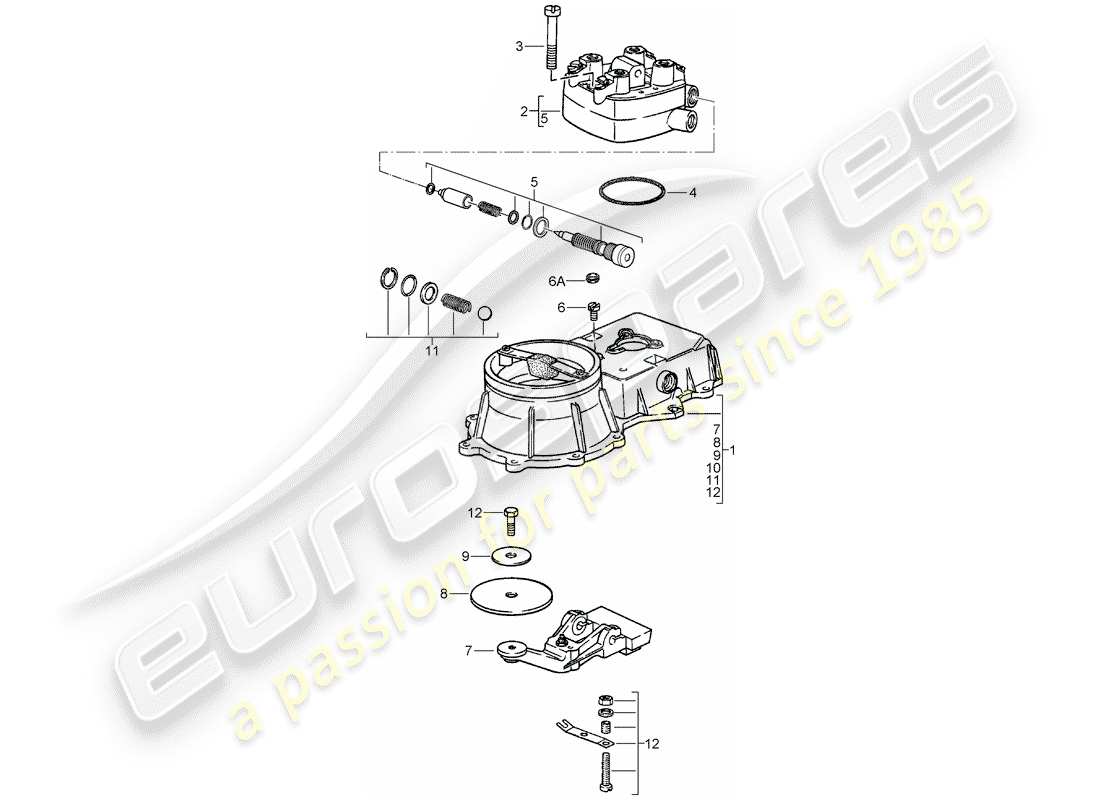 porsche 1977 (924) k-jetronic - unité de contrôle du mélange schéma des pièces
