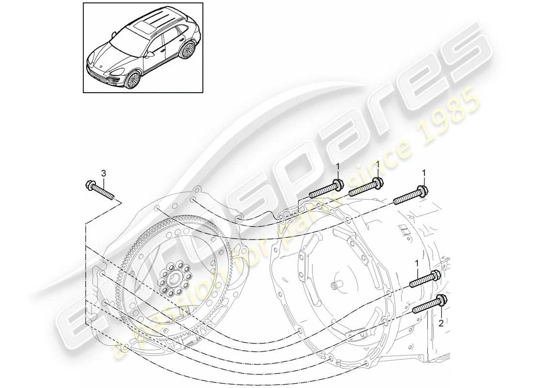 porsche 2015 (cayenne e2 92a) pièces de montage pour moteur et schéma des pièces