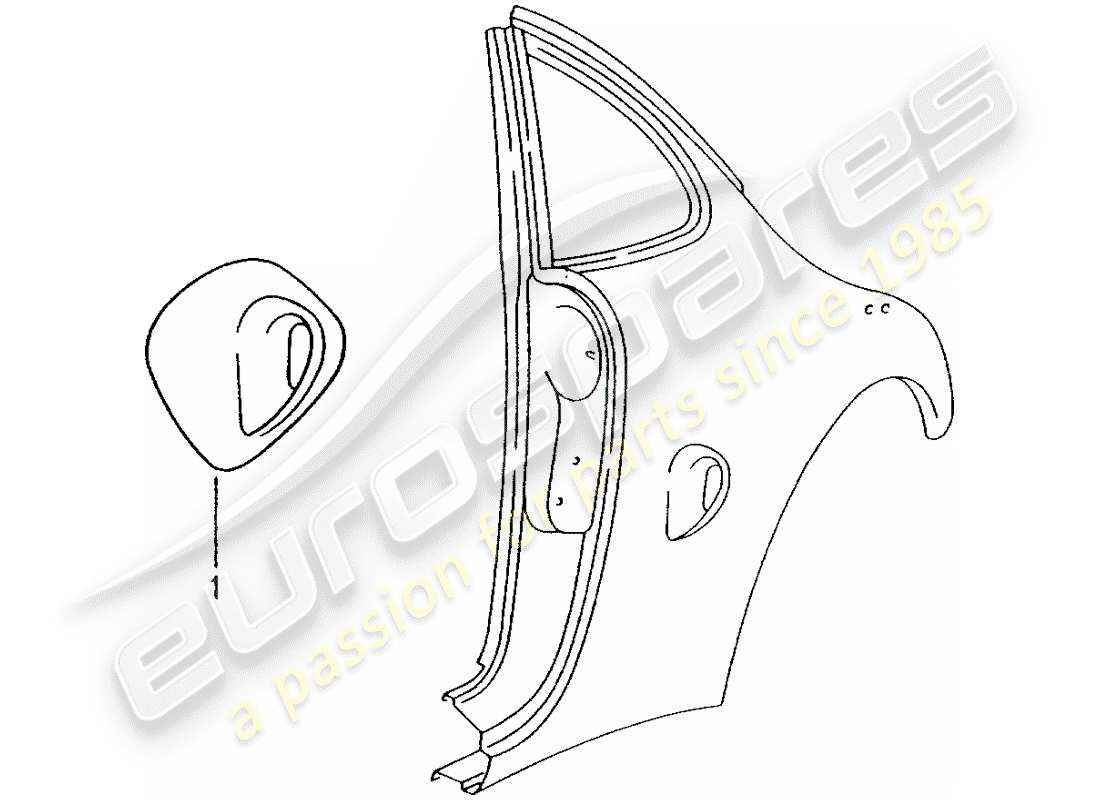 porsche 2011 (tequipment) diagramme des pièces du conduit d'air