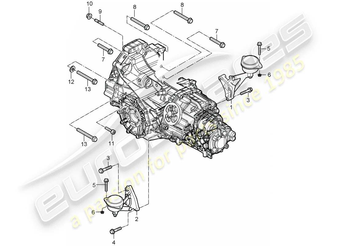 porsche 2006 (987 boxster) boîte de vitesses manuelle schéma des pièces
