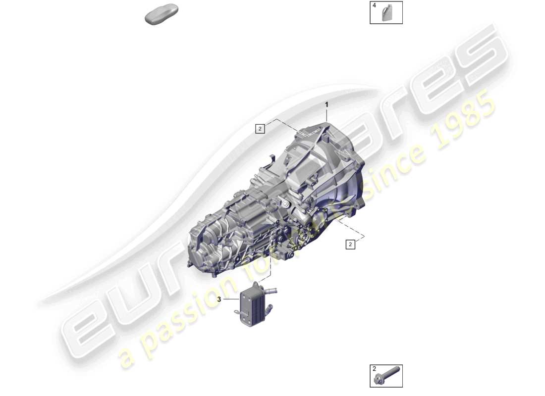 porsche 2020 (718 cayman) boîte de vitesses manuelle schéma des pièces