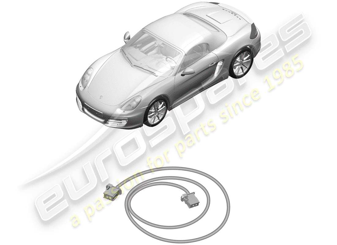 porsche 2012 (981 boxster) fibre optique légère schéma des pièces