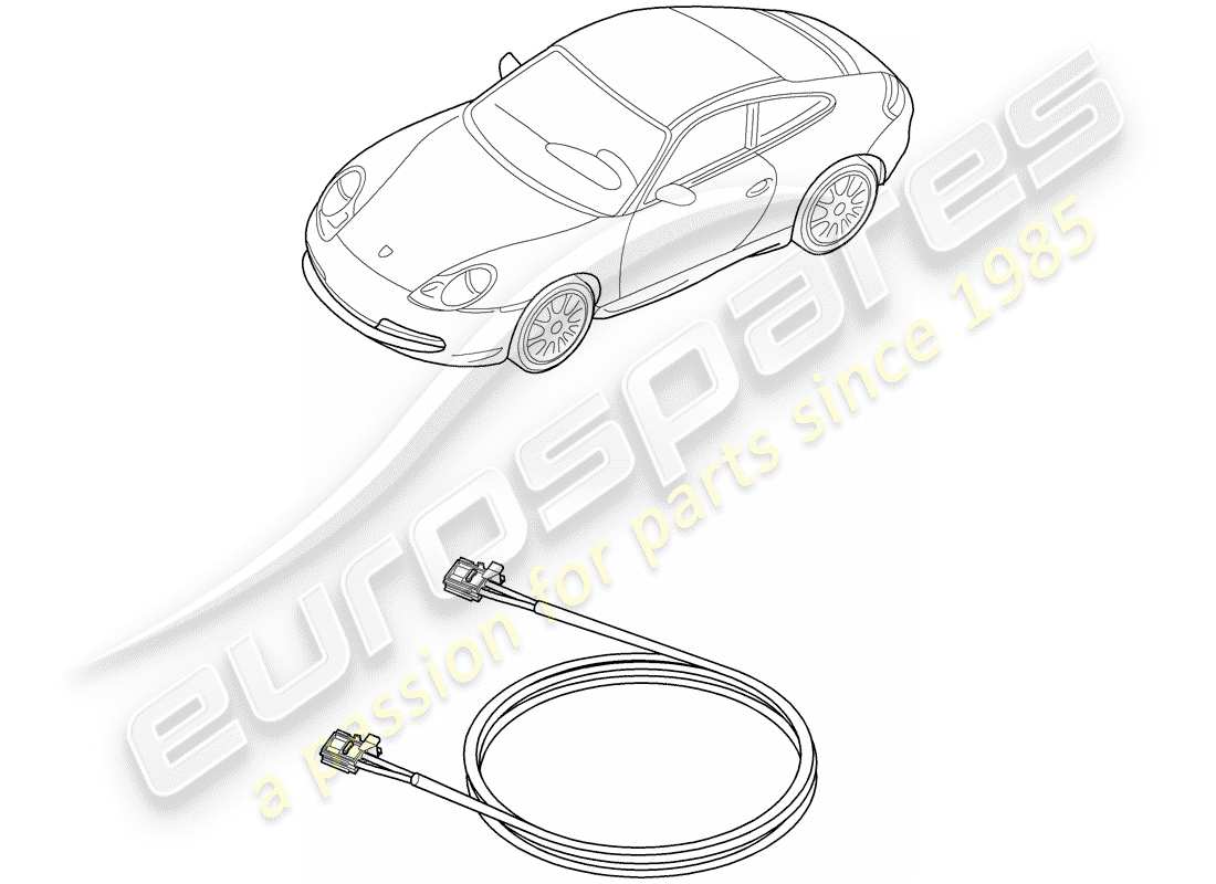 porsche 2000 (996) fibre optique légère - d - mj 2003>> schéma des pièces