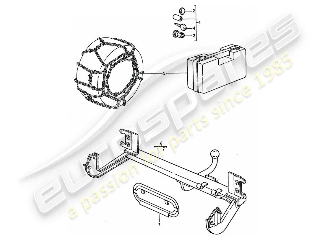 porsche 1994 (968) accessoires schéma des pièces