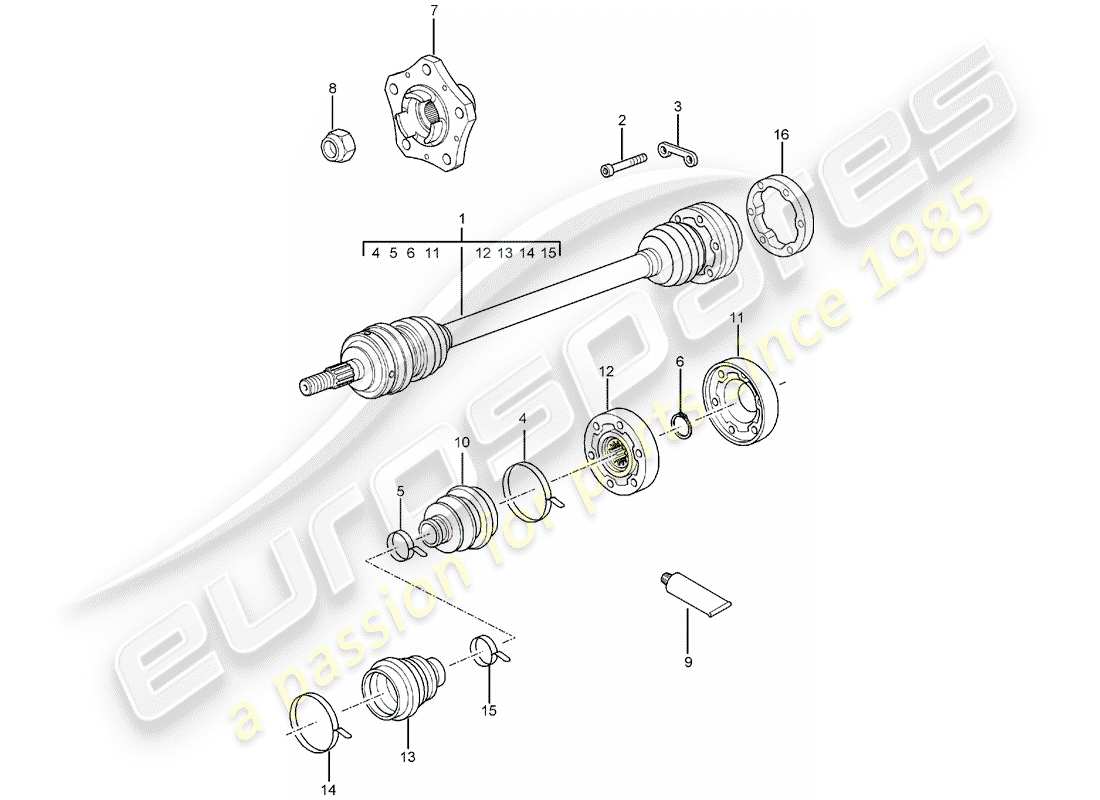 porsche 2000 (996) arbre de transmission - moyeu de roue - f >> 99-2s603 555 - f >> 99-2s642 147 - f >> 99-2s630 713 - f >> 99-2s603 622 - f >> 99-2s642 181 - f >> 99-2s630 {23 } diagramme de pièce