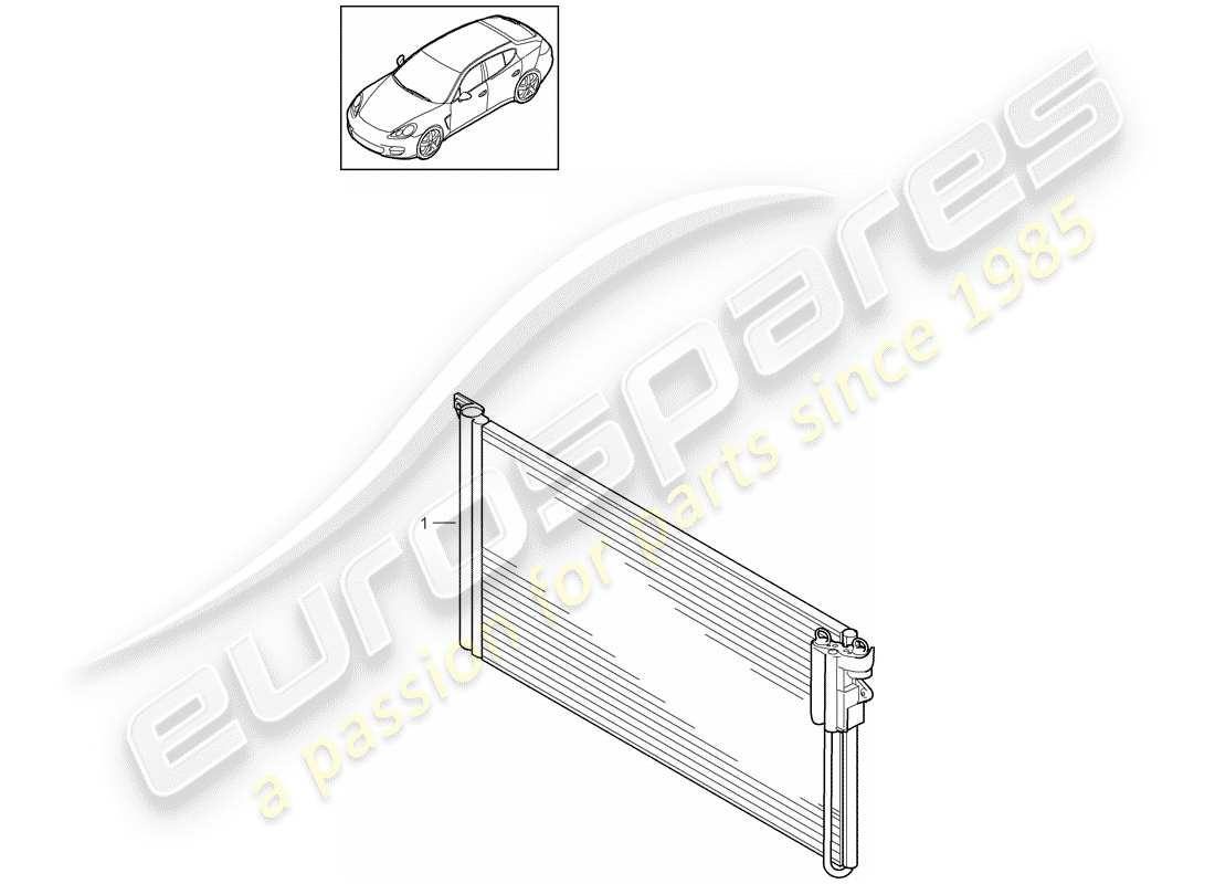 porsche 2012 (panamera 970) condensateur schéma des pièces