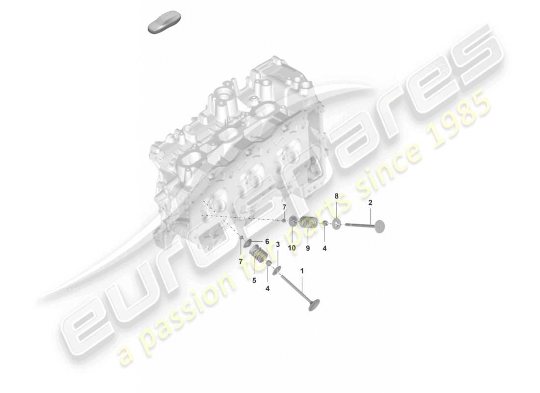 porsche 2019 (992-1) culasse pièces détachées soupape schéma des pièces