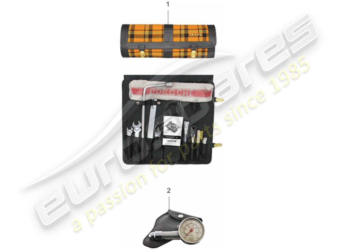porsche 2013 (accessories) sac à outils schéma des pièces