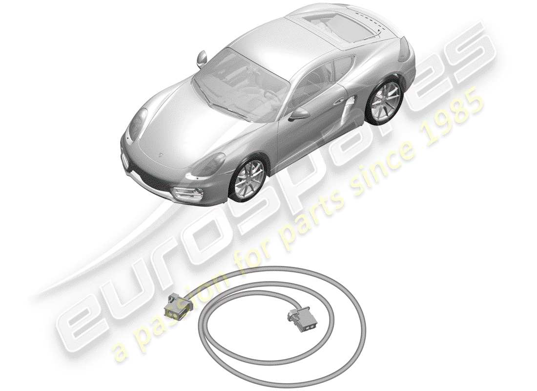 porsche 2016 (981 cayman) faisceaux de câbles schéma des pièces