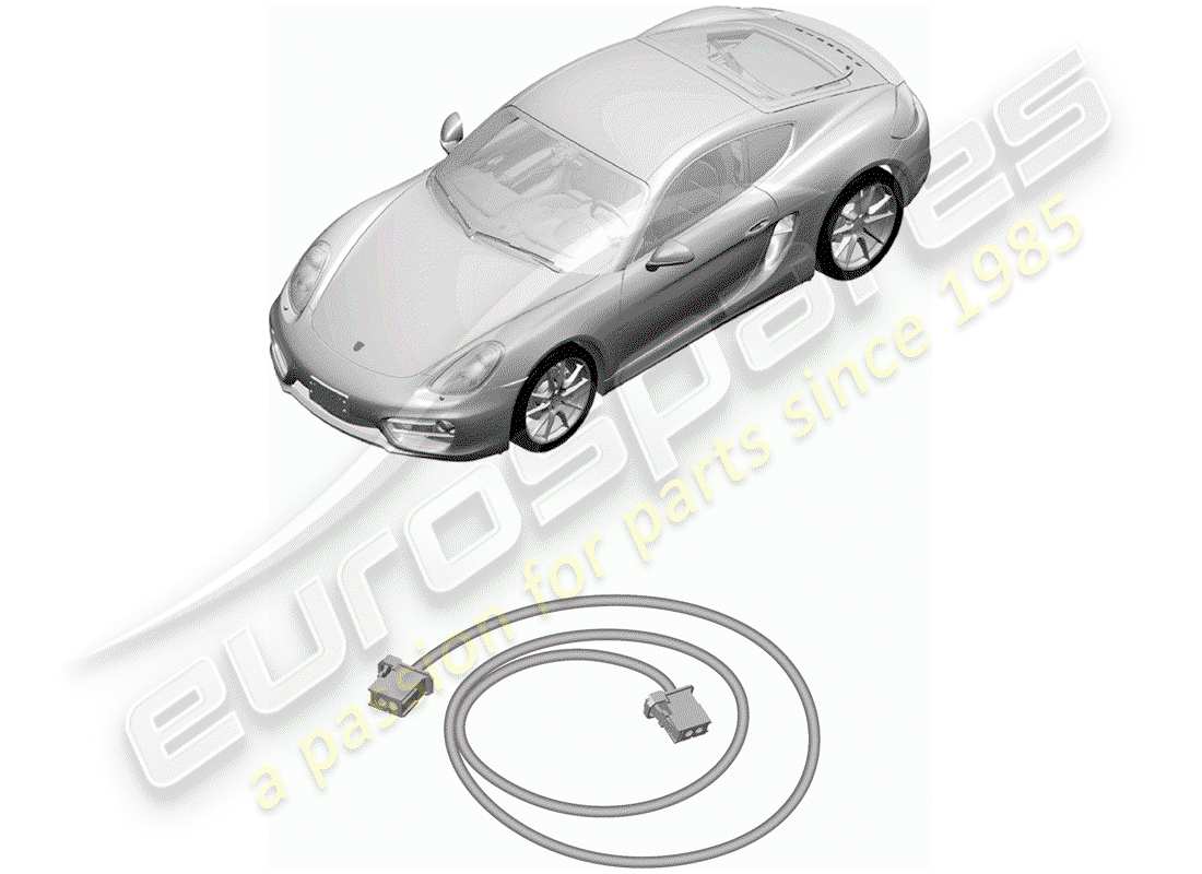 porsche 2016 (981 cayman) fibre optique légère schéma des pièces
