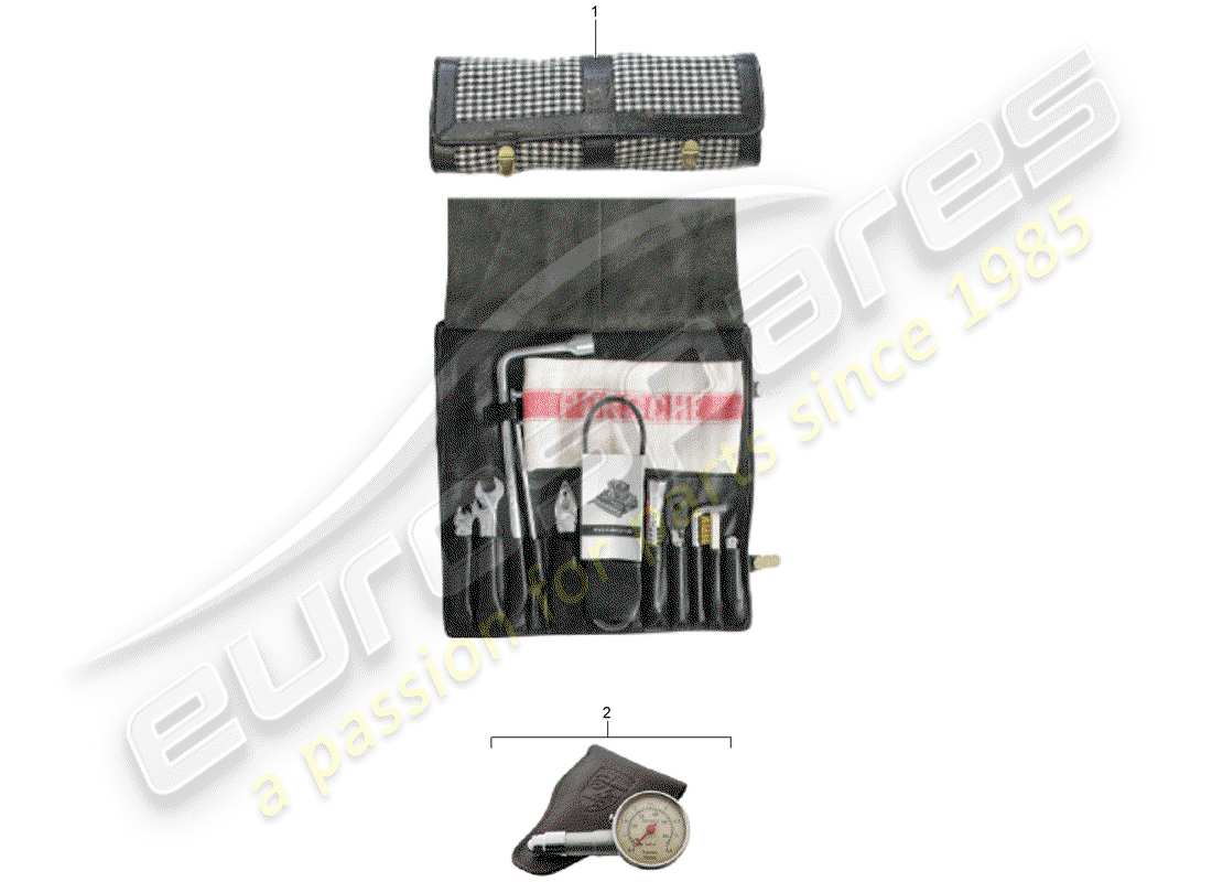 porsche 2011 (accessories) sac à outils schéma des pièces