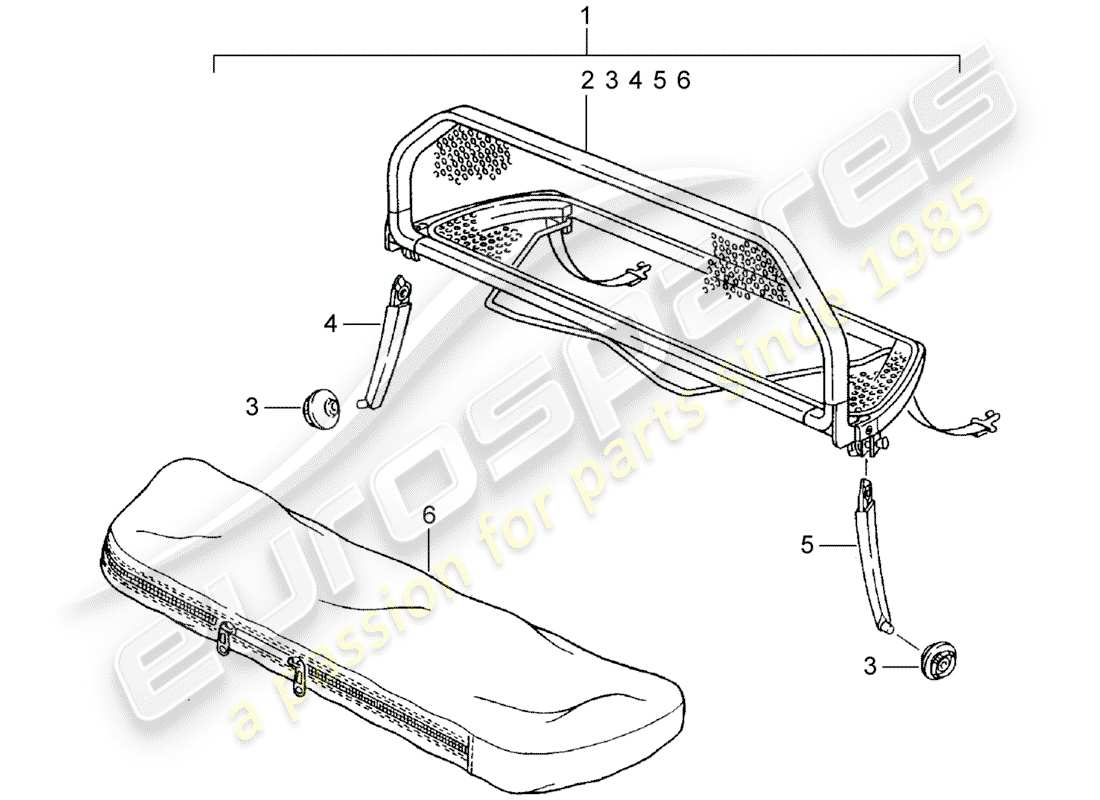 porsche 2011 (accessories) pare-brise schéma des pièces